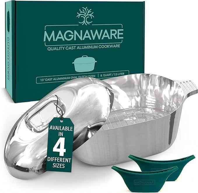 Oval Dutch Oven with Lid - 8 Quart (13 Inch) - GiFTiFY