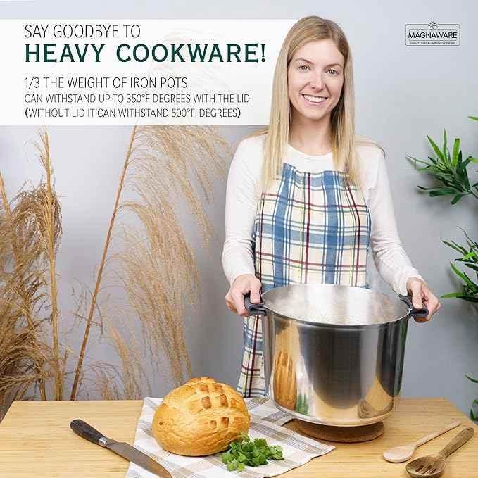 Stock Pot with Lid 14 Quarts Home & Garden by MAGNAWARE