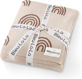Whimsy Collection - Luxury 100% Cotton Knit Swaddle Baby Blanket - GiFTiFY