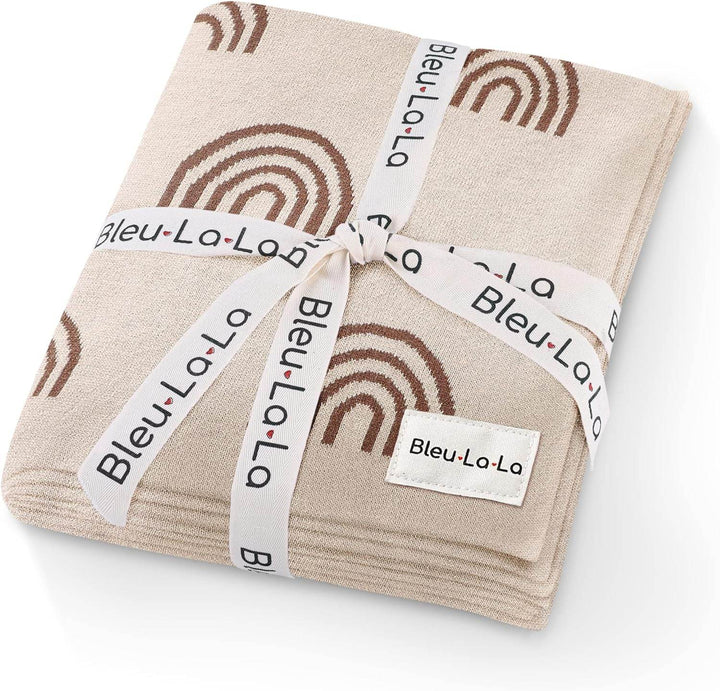 Whimsy Collection - Luxury 100% Cotton Knit Swaddle Baby Blanket - GiFTiFY