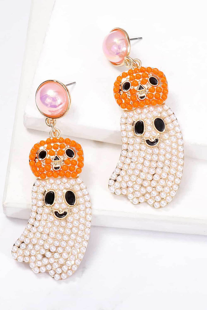 Halloween Ghost Shape Dangle Earrings - GiFTiFY