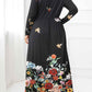 Plus Size Round Neck Maxi Dress with Pockets - GiFTiFY