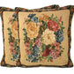 DaDa Bedding Breath of Spring Dark Border Floral Elegant Throw Pillow Cushion Cover 18" x 18"
