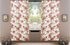 DaDa Bedding Set of 2-Pieces Romantic Roses Pink Floral Sheer Window Panel Curtains (JHW-879)