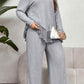 Honey Plus Size Tassel Hem Top and Pants Set - GiFTiFY