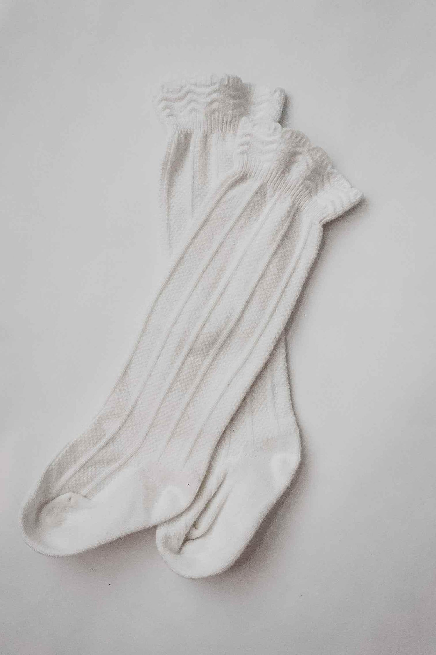 Ruffle Cotton Knee High Socks - GiFTiFY