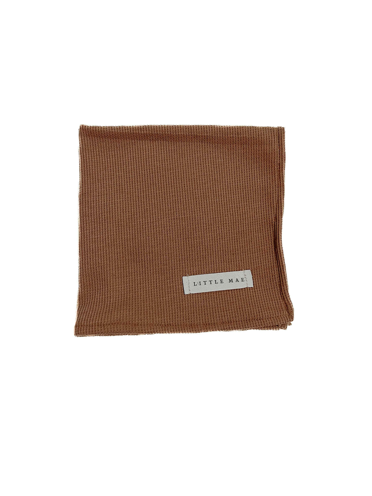Caramel Waffle Knit Blanket by Little Mae & Co