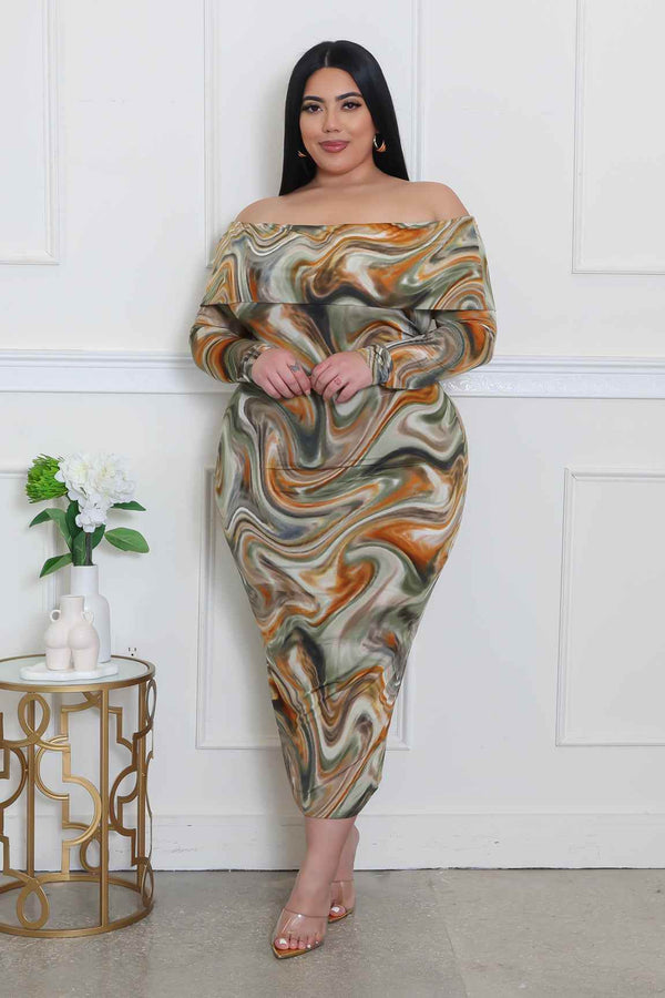 To The Beat Plus Size Dress - GiFTiFY