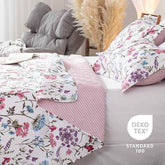 Kasentex Floral Quilt Set - Lightweight & Reversible - Cozy & Stylish Bedding - Machine Washable, Room Decor, Graduation Gifts - GiFTiFY