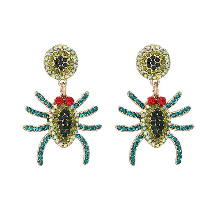 Spider Rhinestone Alloy Earrings - GiFTiFY