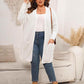 Plus Size Open Front Cardigan With Pockets - GiFTiFY