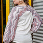 Plus Size Sweatshirt with Button Detail - GiFTiFY