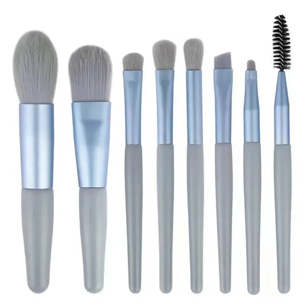 8Pcs Soft Fluffy Makeup Brushes Set for cosmetics Foundation Blush Powder Eyeshadow Kabuki Blending Makeup brush beauty tool Makeup by Dropshee