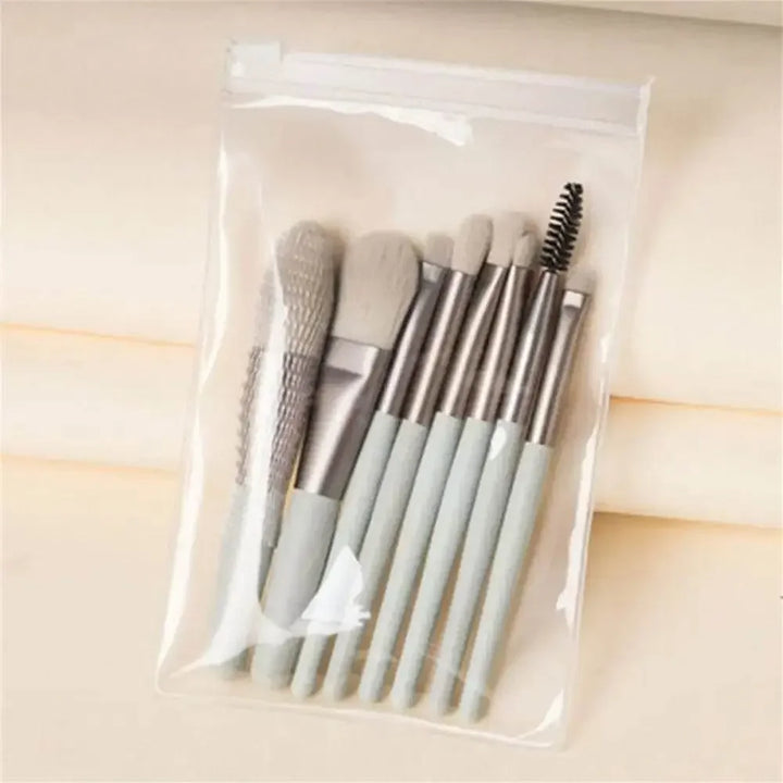 8Pcs Soft Fluffy Makeup Brushes Set for cosmetics Foundation Blush Powder Eyeshadow Kabuki Blending Makeup brush beauty tool - GiFTiFY