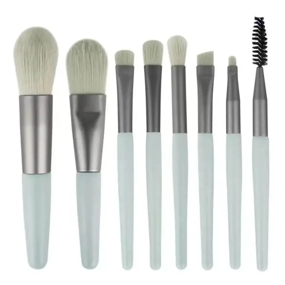 8Pcs Soft Fluffy Makeup Brushes Set for cosmetics Foundation Blush Powder Eyeshadow Kabuki Blending Makeup brush beauty tool - GiFTiFY