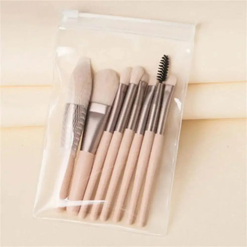 8Pcs Soft Fluffy Makeup Brushes Set for cosmetics Foundation Blush Powder Eyeshadow Kabuki Blending Makeup brush beauty tool Makeup by Dropshee