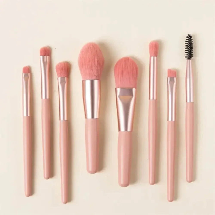 8Pcs Soft Fluffy Makeup Brushes Set for cosmetics Foundation Blush Powder Eyeshadow Kabuki Blending Makeup brush beauty tool - GiFTiFY
