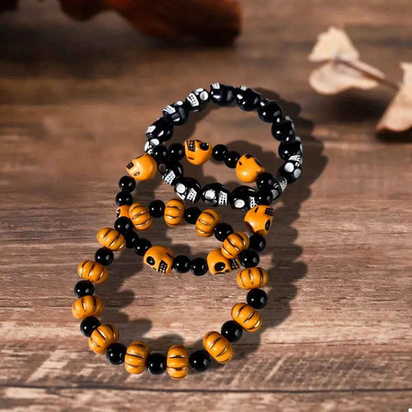 3 Piece Halloween Beaded Bracelet - GiFTiFY