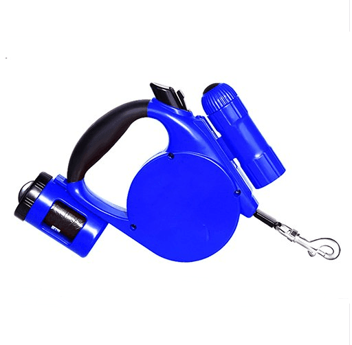 Nightwalk 4.5M Led Light And Waste Bag Dispenser Retractable Dog Leash - GiFTiFY