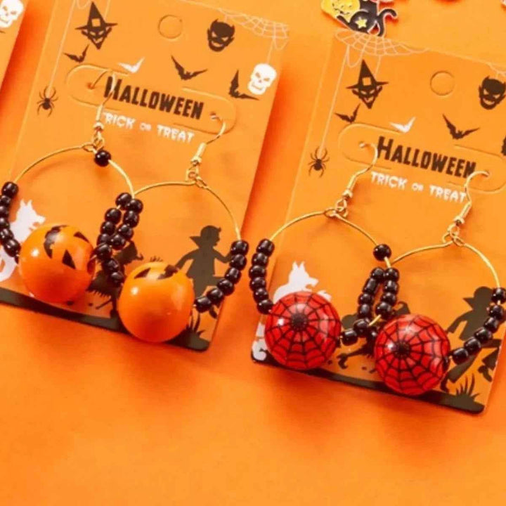 18K Gold-Plated Halloween Bead Earrings - GiFTiFY