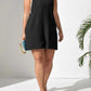 Plus Size Knotted Strap Romper with Pockets