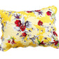 DaDa Bedding Sunshine Yellow Hummingbirds Floral Scalloped Pillow Sham 1-Piece (JHW-925)