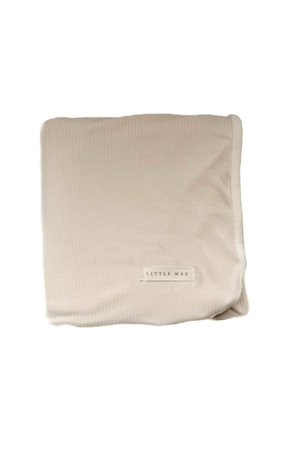 Oat Ribbed Toddler Blanket - GiFTiFY