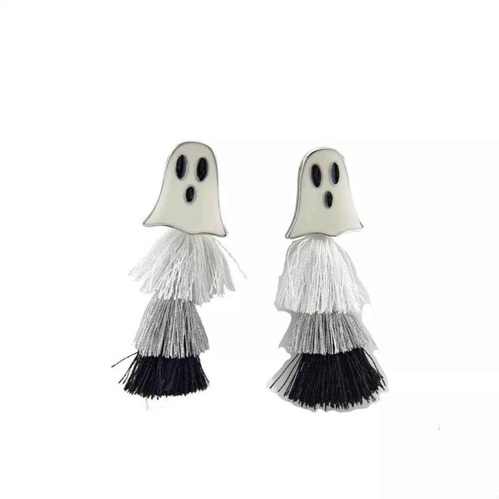 Halloween Ghost and Pumpkin Dangle Earrings - GiFTiFY