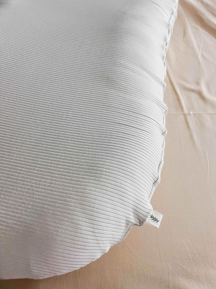 Oat Ribbed Baby Lounger Cover - GiFTiFY