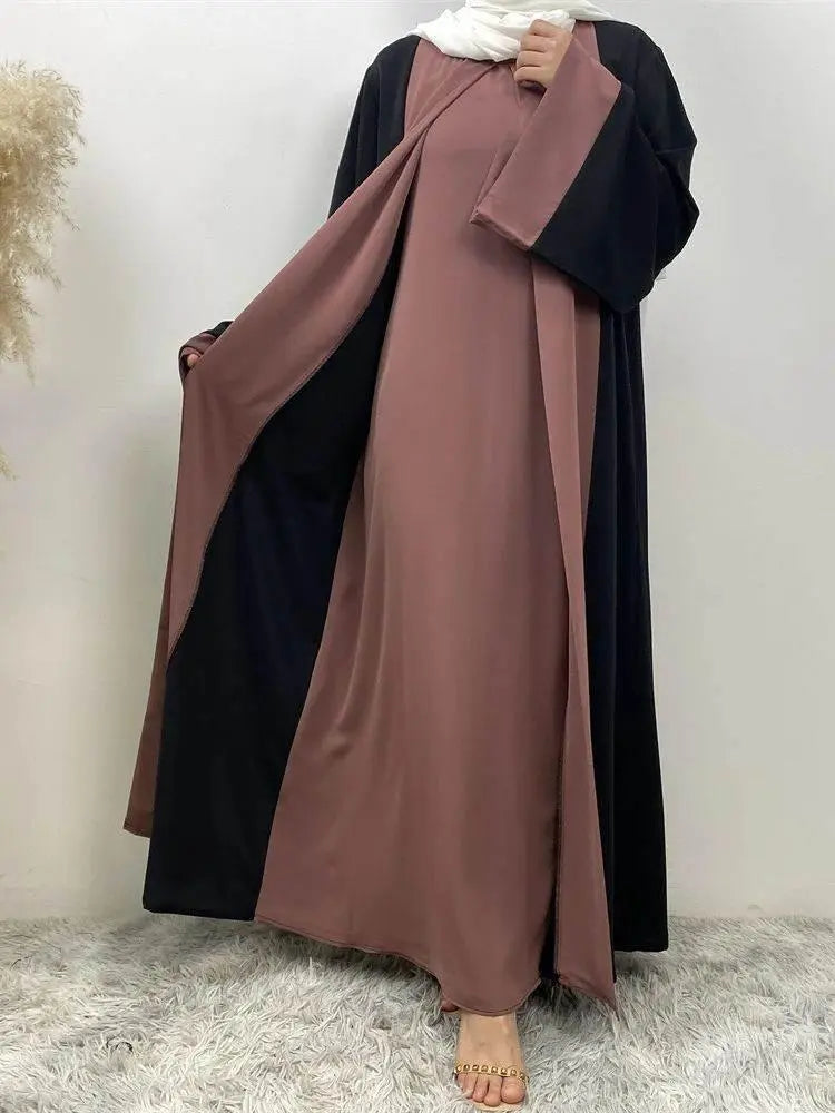 Luxury Two-Piece Abaya Dress Two-Piece Abaya Dress by Dropshee