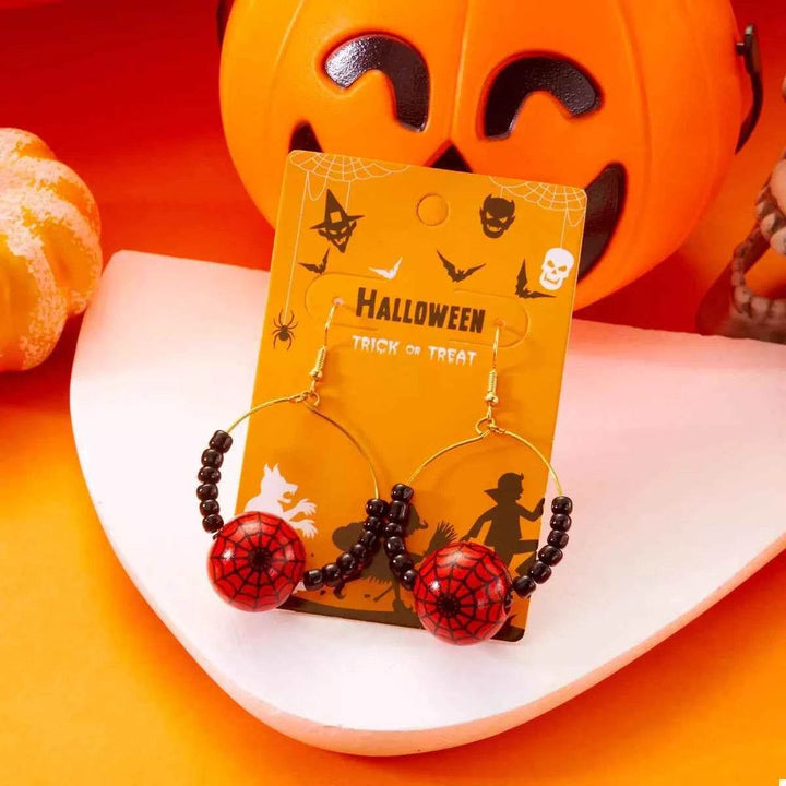 18K Gold-Plated Halloween Bead Earrings - GiFTiFY
