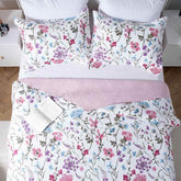 Kasentex Floral Quilt Set - Lightweight & Reversible - Cozy & Stylish Bedding - Machine Washable, Room Decor, Graduation Gifts - GiFTiFY