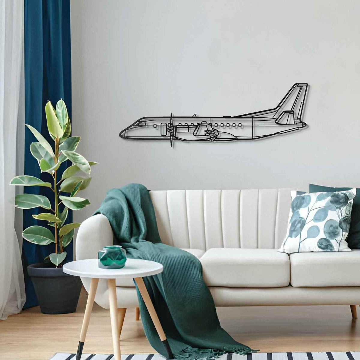 340B Plus Metal Aircraft Wall Art - NCP0305 Metal Aircraft Wall Art by Navigate Craft