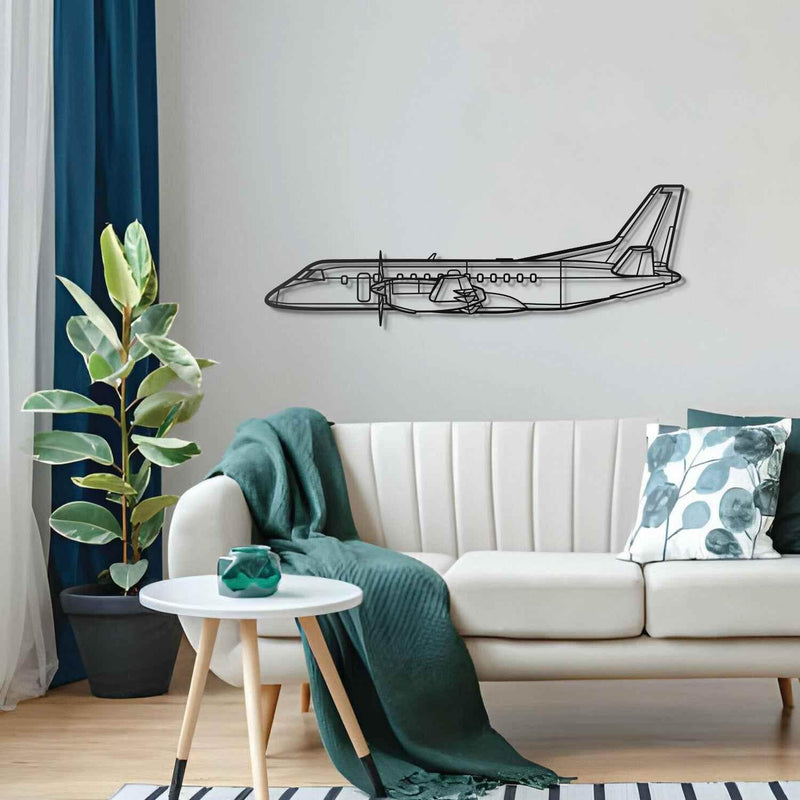 340B Plus Metal Aircraft Wall Art - NCP0305 Metal Aircraft Wall Art by Navigate Craft