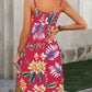 Plus Size Printed V-Neck Cami Dress