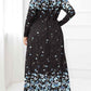 Plus Size Round Neck Maxi Dress with Pockets - GiFTiFY