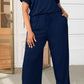 Plus Size Drawstring Waist Short Sleeve Jumpsuit - GiFTiFY