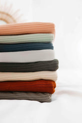 Seafoam Ribbed Stretch Swaddle - GiFTiFY