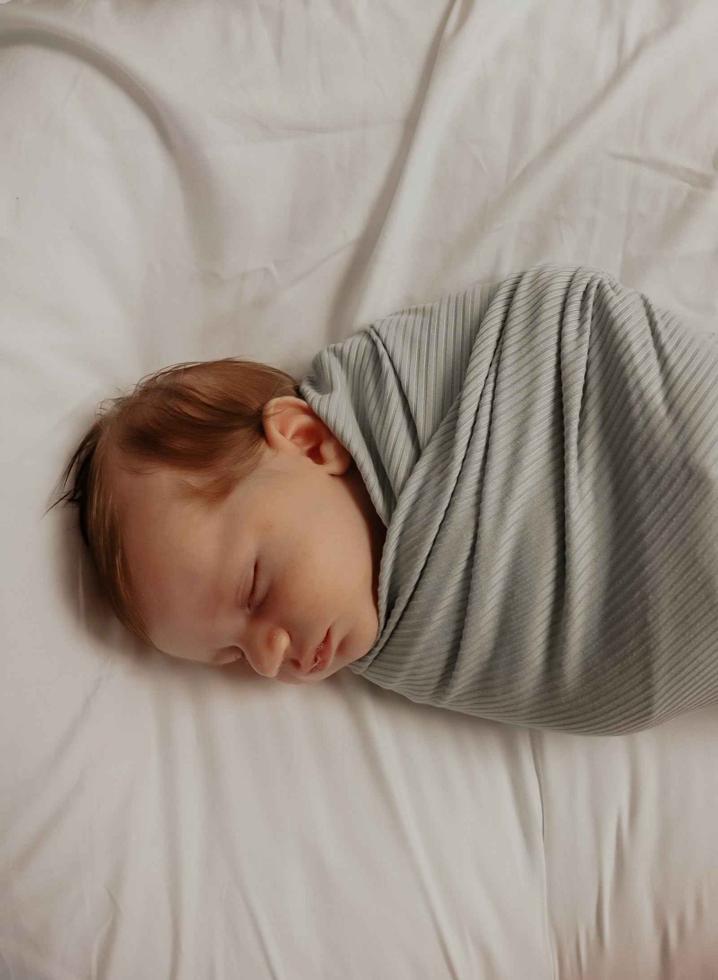 Seafoam Ribbed Stretch Swaddle