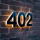 Custom House Numbers,LED Backlit Number Sign,Address Sign,Metal House Number Sign,Home Decor,Door Sign,Hotel Room Number Sign - GiFTiFY