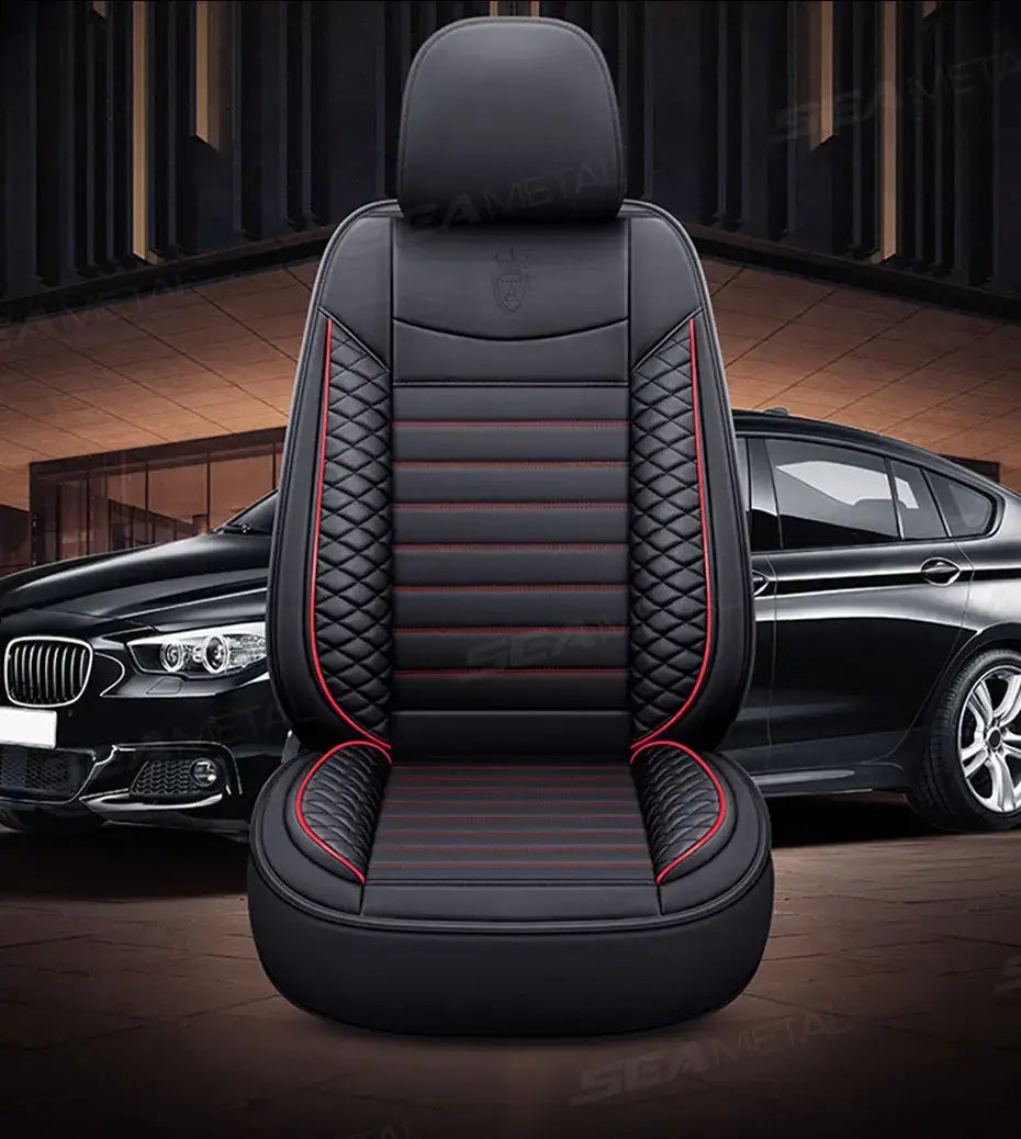 Black Leather Car Seat Covers Seametal Car Seat