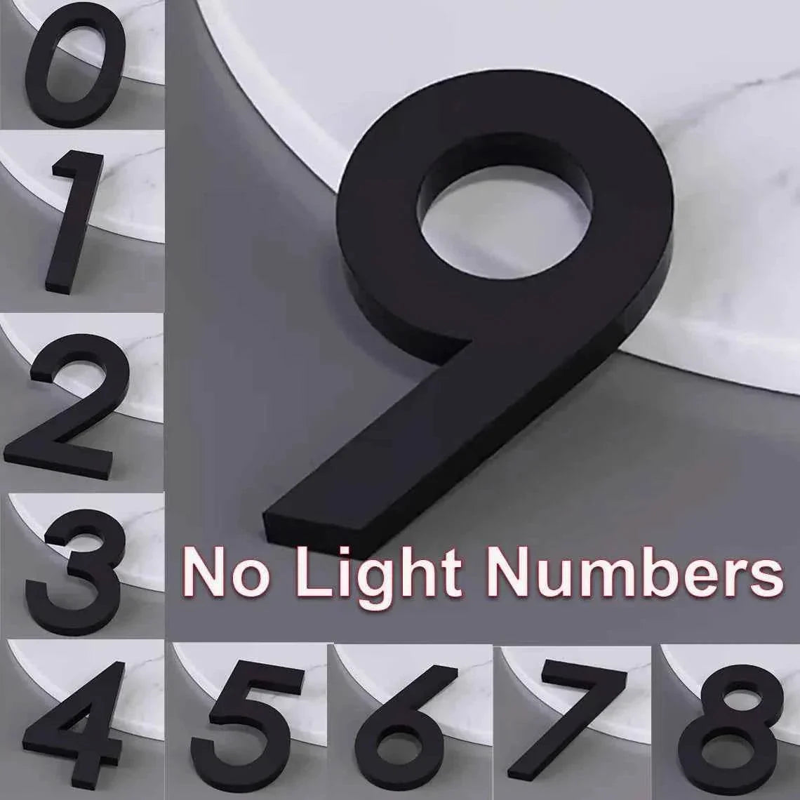 Custom House Numbers,LED Backlit Number Sign,Address Sign,Metal House Number Sign,Home Decor,Door Sign,Hotel Room Number Sign - GiFTiFY