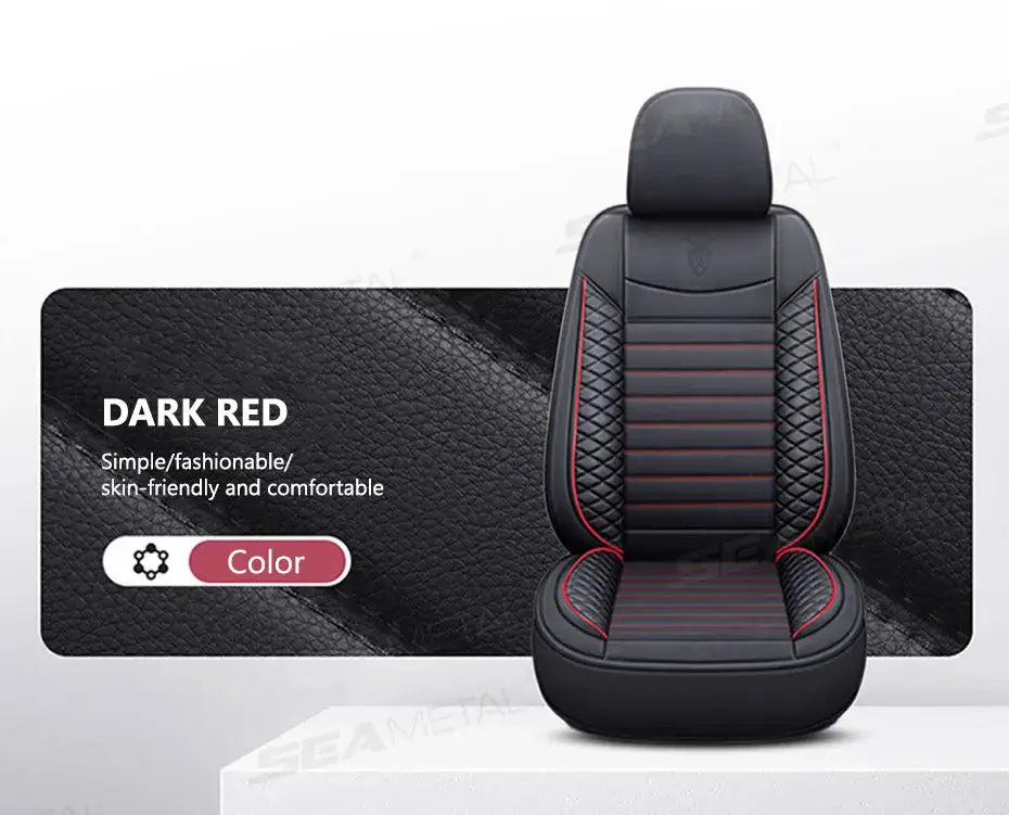 Black Leather Car Seat Covers Seametal Car Seat