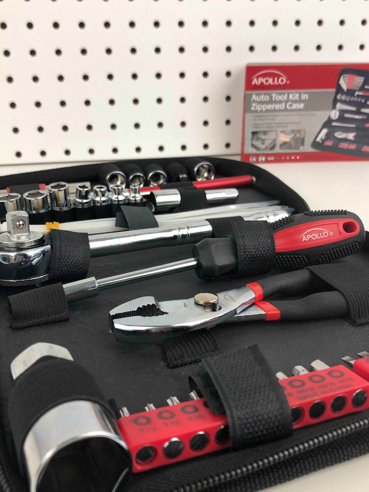 56 Piece SAE Auto Tool Set In Zipper Case - DT9774 - GiFTiFY