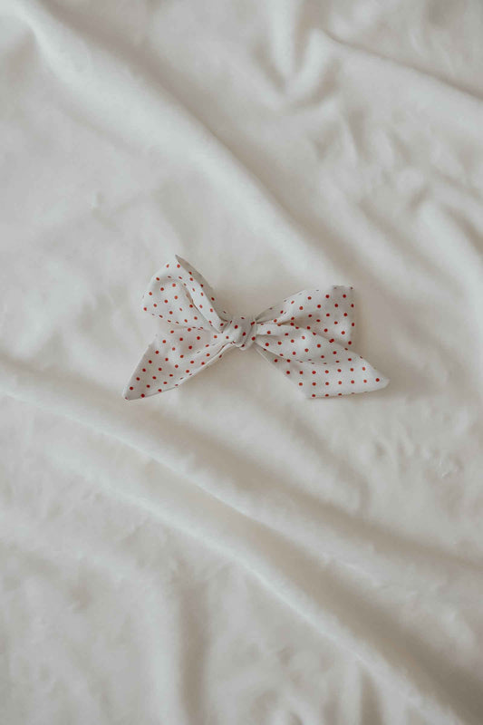 Ruby Bow Clips