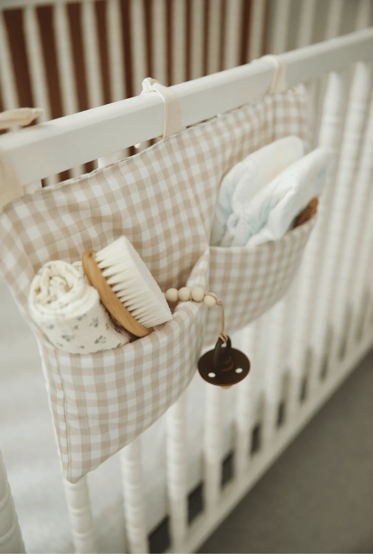 Haven Baby Crib Diaper Caddy Storage Organizer Nursery Room - GiFTiFY