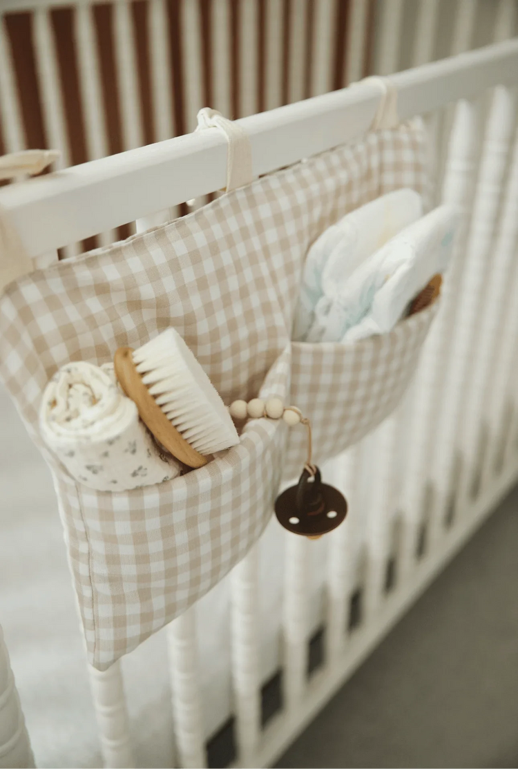 Haven Baby Crib Diaper Caddy Storage Organizer Nursery Room - GiFTiFY