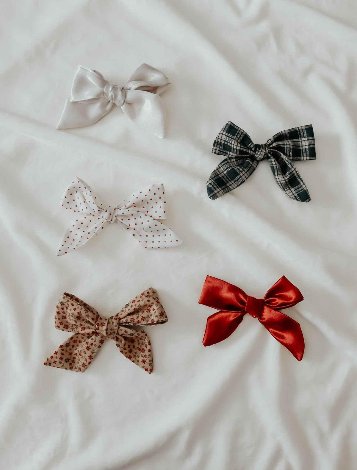 Ruby Bow Clips by Little Mae & Co
