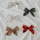 Poinsettia Bow Clips