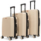 Excavator 3 Piece Expandable Tough Luggage Set Travellty